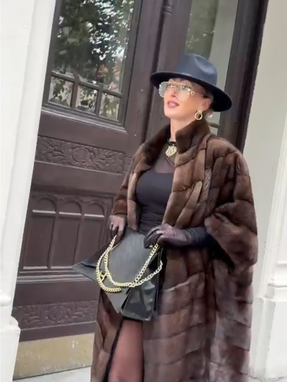 Brand New Genuine Female Ranch Mink Fur Coat – Made in Moscow, Full Length Coat